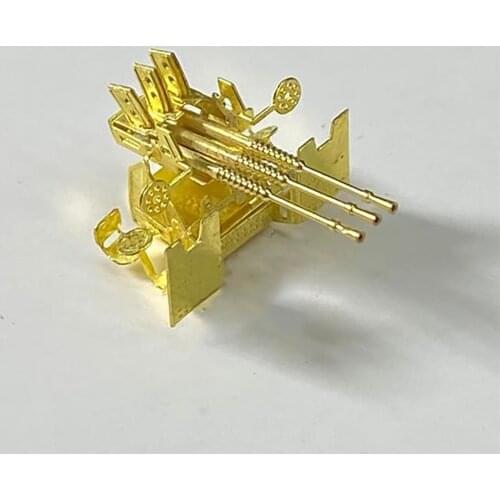 1/200 Scale 25mm DIY Anti-Aircraft Gun for Japanese Model Ship 1/200 Modification Parts Triple Barrels Ship Model Gun