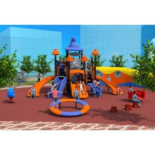 CE,ISO,TUV customized holiday resorts playground structure small tube slide kid qualitied outdoor play equipment YLW-OUT171051