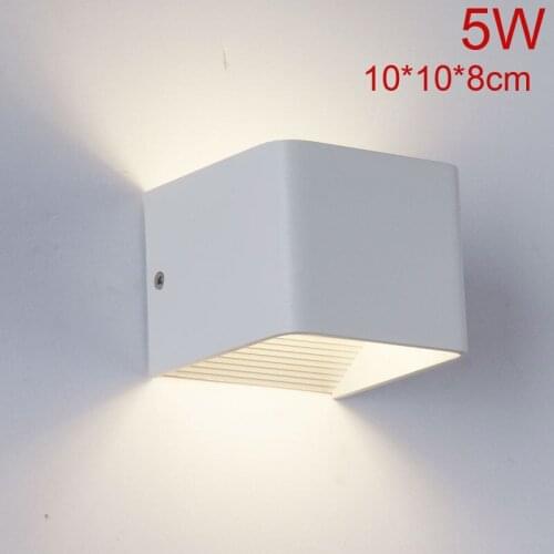LED Wall Lamps 5W 10W 15W AC85-265V Modern Simple Bedroom Lights Indoor Kitchen Dining-room Corridor Lighting Aluminum Material