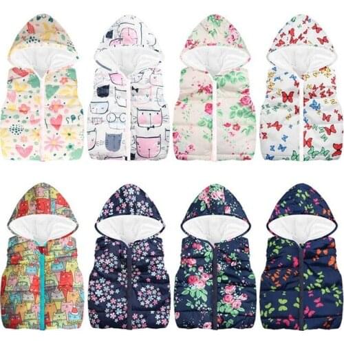 Winter Waistcoat Baby Vest Girl Clothes Thicken Toddler Multi Color Vest Coats Kids Coat For Girls Jacket Children Outerwear