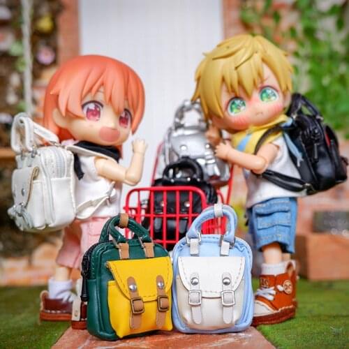 1PCS [Ob11 Backpack] Obitsu11 Handbag 1/12 Doll School Bag (Fit BJD12, Cu-Poche, 1/12Doll)