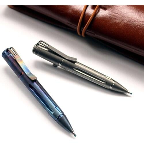 1PC EDC Outdoor Mini Portable TC4 Titanium Alloy Tactical Pen Self defense Military Tool Keychain Pen Survival Emergency Tools