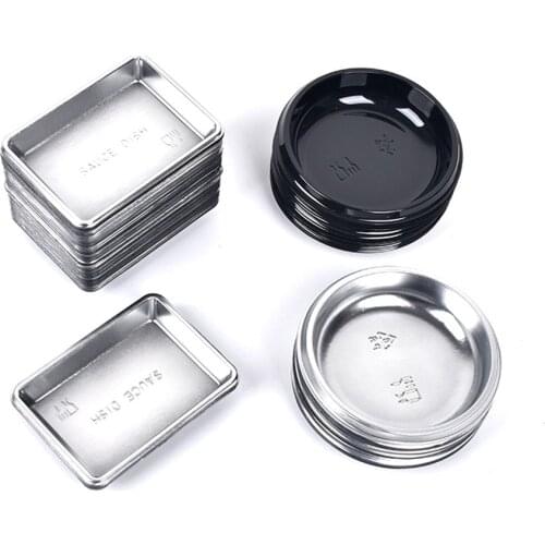 10pcs/lot Creative Dish Baby Kid Bowl Plastic Soy Sauce Dish Rice Bowl Plate Sub - plate Japanese Tableware Food Container