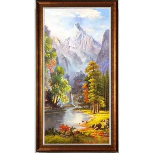 100%HandPainted High Quality Oil Painting on Canvas European-style landscape Canvas Painting Wall Art Picture for HomeDecoration