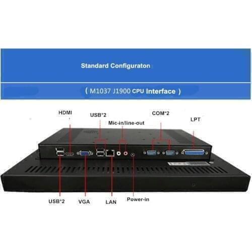 15 17 19 inch 500G 4K all-in-one-pc intel i3 i5 i7 mini touch pc