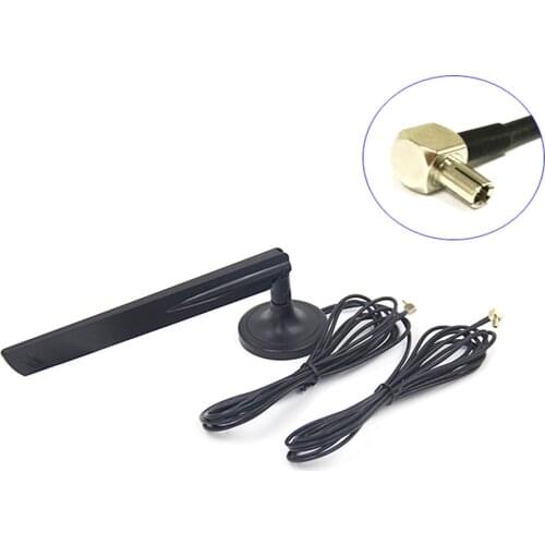 4G LTE antenna TS9 connector 18dbi high gain with 2x 3m extension cables for modem E586 E589 MF80