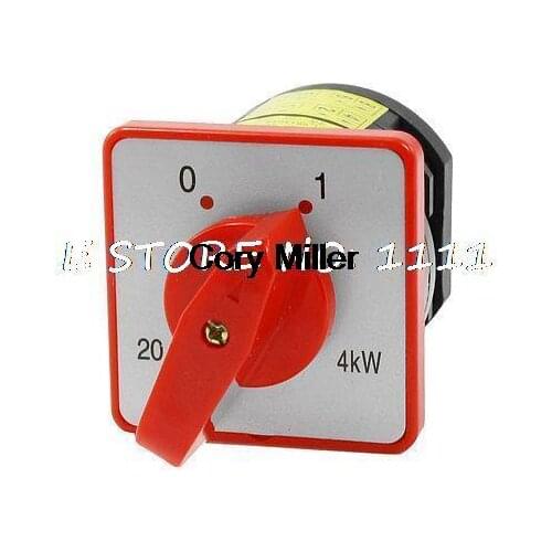 AC 380V 20A 2 Position On/Off Rotary Universal Changeover Switch HZ5-20/4 L03