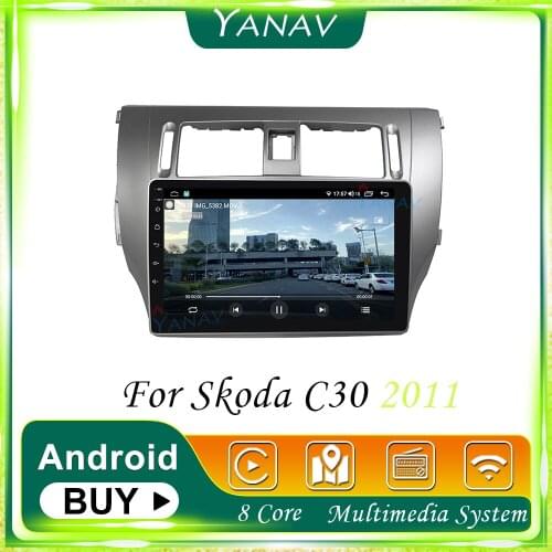 128G Car Radio Audio Android 2 Din GPS Navigation For Skoda C30 2011 Stereo Receiver Video Multimedia MP3 Player with Carplay