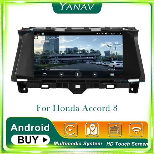 Android Stereo Receiver 2 Din Car Radio For Honda Accord 8 Car Audio Video HD Touch Screen GPS Navigation Multimedia MP3 Player
