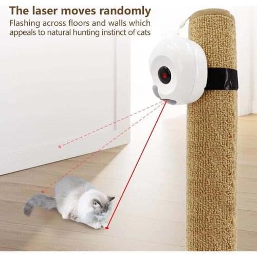Automatic Cat Infrared Toys Cats Random Rotating Smart On/Off Robotic Electronic Cat Toy Low Noise Interactive Kitten Toy