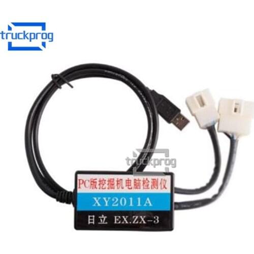 Excavator Diagnostic Cable for hitachi Dr ZX Heavy Diagnosis tool 4pin and 6pin cont connectors USB Cable