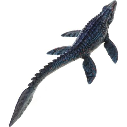 Simulation Static Solid Marine Animal Model Ornaments Movable Jaw Mosasaur Scene Decoration Dinosaur Props Kids Toy