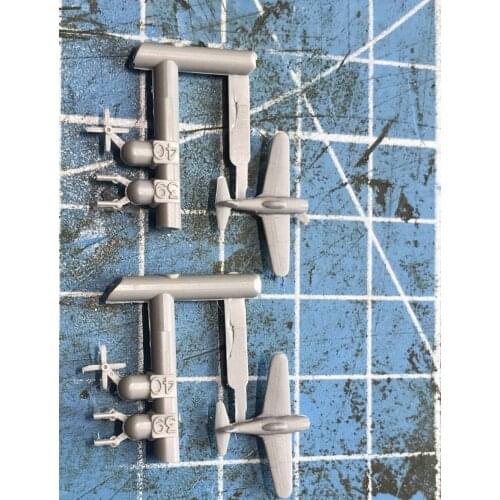 Military model accessory 1/700 WWII IJN Standalo N1K1 fighter model 2pcs