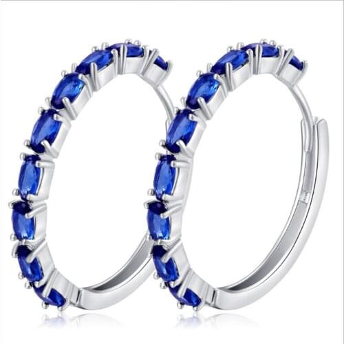 Fashionable Delicate Elliptical Clip Earrings Female CZ Earrings Jewelry Gifts for Womens Clip Earrings