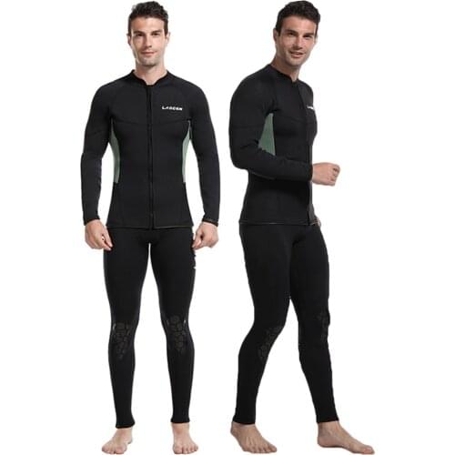 Wetsuit Men 3MM Neoprene Jackets Windsurf Scuba Diving Surf Clothes Pants Kitesurf Swimwear Underwater Fishing Swimming Hunting