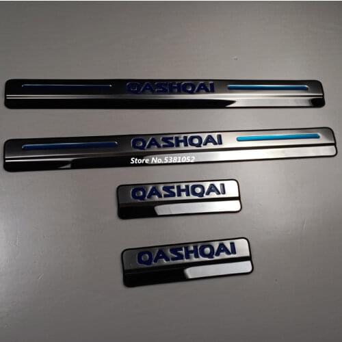 Stainless Steel Door Sills Pedal For Nissan Qashqai J11 Accessories 2018 2019 2020 2017 2016 2015 Scuff Plate Cover
