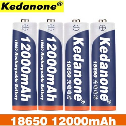 18650 Battery Rechargeable Battery 3.7V 18650 12000mAh Capacity Li-ion Rechargeable Battery For Flashlight Torch Battery