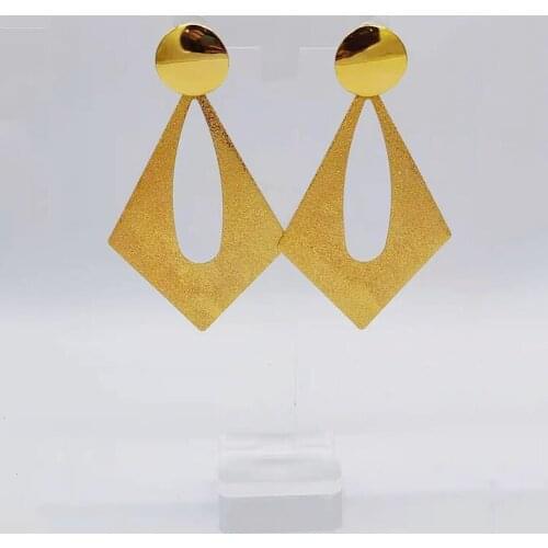 New DesignStainless Steel Gold Hoop Earrings For Women Simple Punk Fashion Gold Ear Gift Party Jewelry