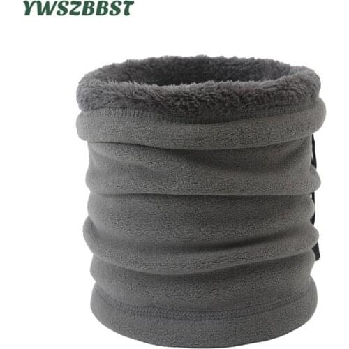 New Unisex Tie Ring Winter Scarf for Boys Girls Outdoor Women Men Thick Scarf Warm Muffler Plus Velvet Autumn Baby Scarf Collar