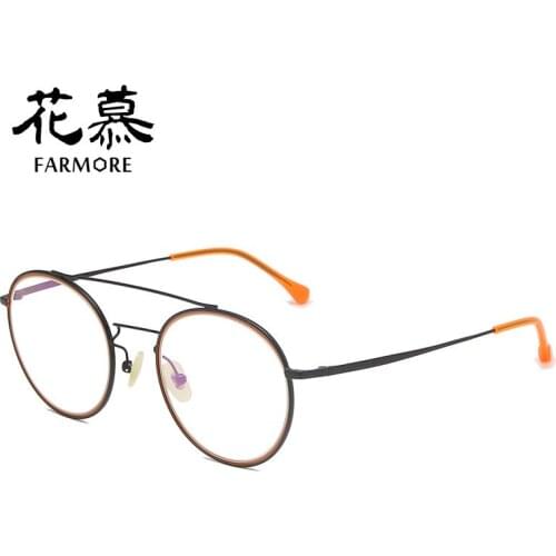 Mens Trendy Computer Plain with No Diopters Big Face Big Frame Myopia Fit for Glasses Frame