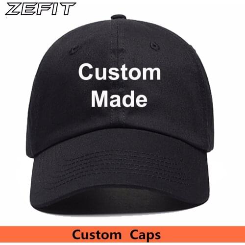 Wholesale Baseball Cap Cotton Low MOQ Men Women Full Printed 3D Embroidery Logo Free Fast Shipping Trucker Hat Custom Dad Hat