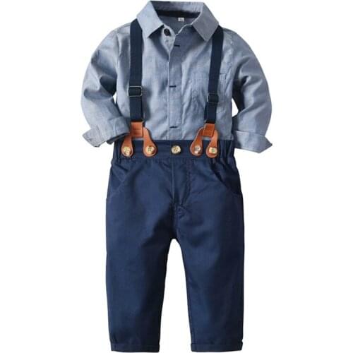 Autumn Outfits Costume Wedding Baby Clothing Set Wedding Party Birthday Spring Kids Autumn Children Boy Clothes Suit