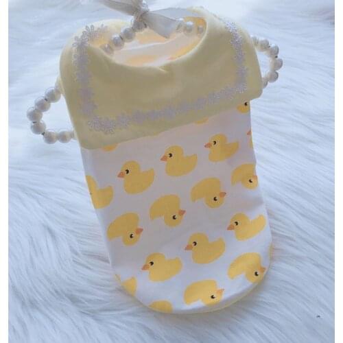 Dog Cat Dress Vest Small Ducks Design Pet Puppy Skirt Spring/Summer Clothing Apparel 5 Sizes