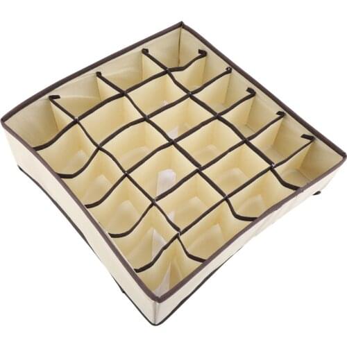 High Quality 4 Styles Multi Grids Portable Foldable Durable Divider Storage Box Case Container Fit For Bra Underwear Sock Gloves