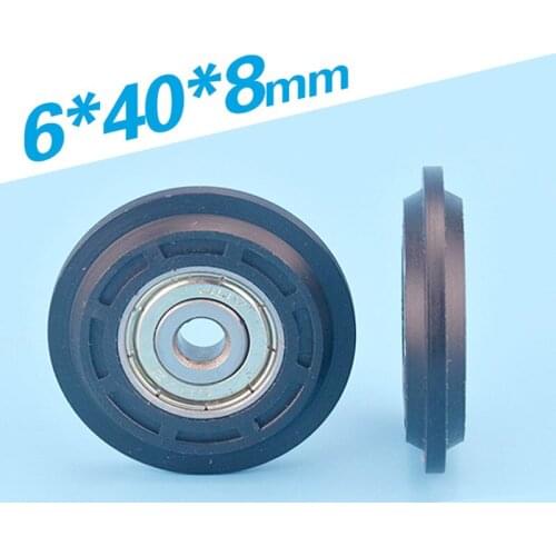 [Y0640-8]Home sliding wardrobe sliding bearing plastic wheels 6*40*8mm Y type roller inner 6 roller bearing wheel 0640Y