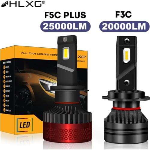F5C F5 25000LM F3C 6000K canbus H1 H11 880 881 5202 h4 H16 9012 HB3 9005 H7 LED Car Bulb Auto Lamp 9006 HB4 headlight Light HLXG