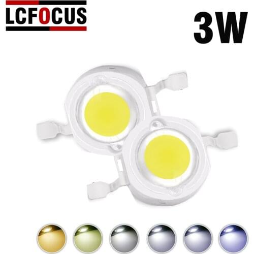 3W Warm Natural Pure Cool White 3000K 4000K 6000K 10000K 20000K 30000K High Power LED Chip Suitable For 1 3 5 Watt Lamp Beads