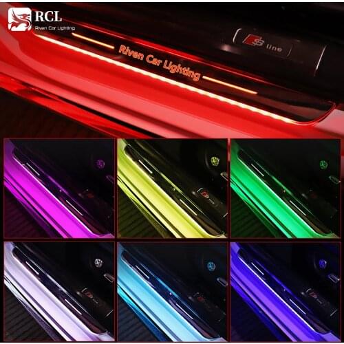 Led Rechargeable Acrylic Pedal lamp pathway Door Sill light For bmw,golf,audi,renault,alfa romeo,ford,toyota,Honda,Buick,Peugeot