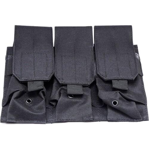 Tactical Rifle Plate Carrier Molle Magazine Mag Pouch Triple M4 M16 AR15 Unversal Hunting Gun Magazine Pouch Holder Accessories