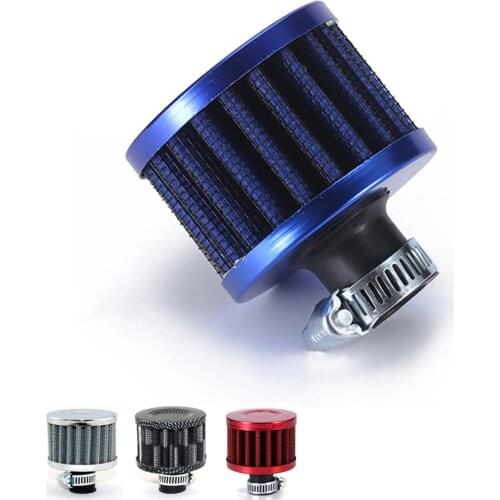`Universal Interface Motorcycle Oil Air Breather Filters 12mm Car Cone Cold Air Intake Filter Turbo Vent Crankcase Breather