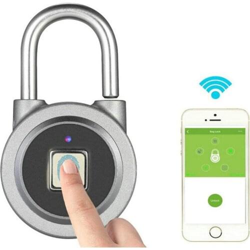 Waterproof Bluetooth fingerprint padlock intelligent lock Keyless Fingerprint Lock Mini Door lock for Phone/Android door lock