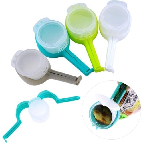 Seal Pour Food Storage Bag Clip Food Sealing Clip Effect Clamp With Large Discharge Nozzle For Storage Food Kitchen Tools