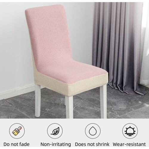 Jacquard Seat Chair Cover Spandex Kitchen Cover for Wedding Dining Room Office Banquet Spandex Slipcover Protector Case Stretch