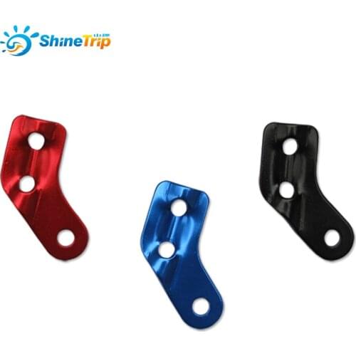 ShineTrip 10PC Travel Outdoor Camping Aluminum Alloy Three-hole Tent Rope Adjustable Buckle Curtain Rope Accessories Wind Buckle