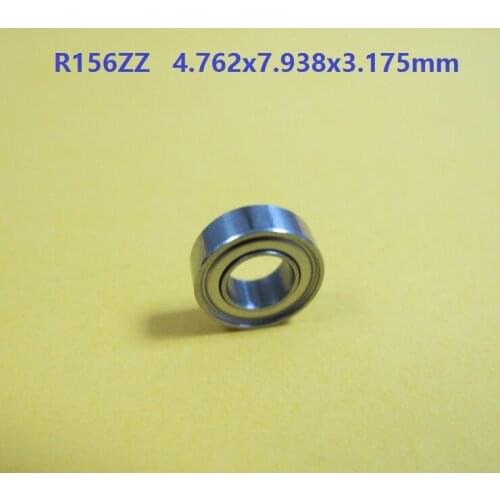 100pcs/lot R156ZZ R156 ZZ 2Z 3/16"x5/16"x1/8" inch shield Deep Groove Ball bearing Miniature Mini 4.762x7.938x3.175 mm