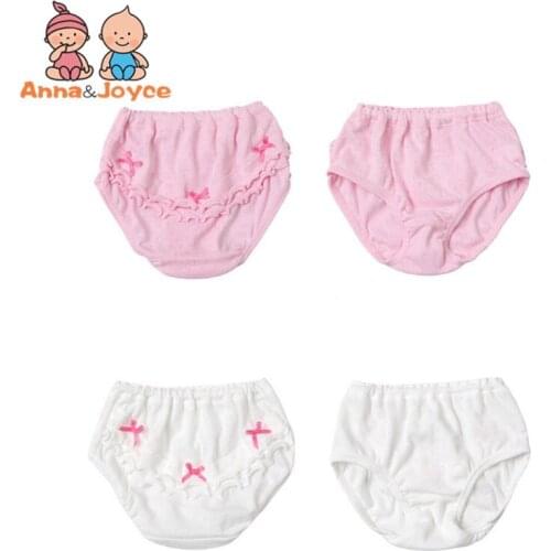 2pc Lace Shorts Baby Girls Underwear Cotton Calcinhas Girls Underwera Kids Panties 1-5 Years