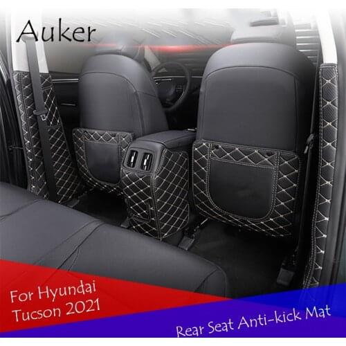 Car Styling Rear Seat Anti-kick Protective Mat Pad Case Cover Stickers Dust-proof For Hyundai Tucson 2021 Accessories