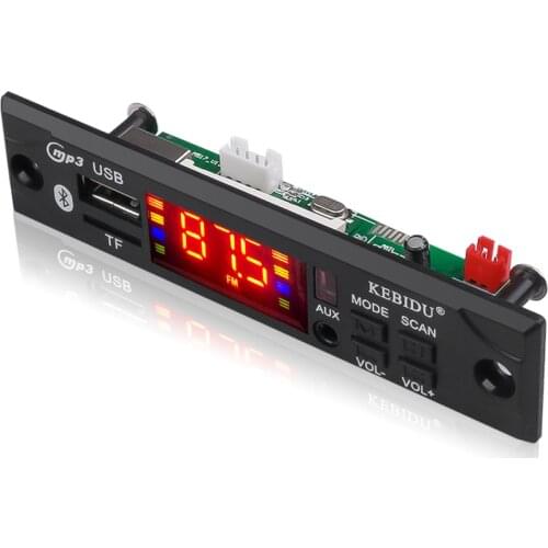 Wireless Bluetooth 5V 12V MP3 WMAUSB decoder board MP3 player car audio speaker TF FM radio audio module with car remote control