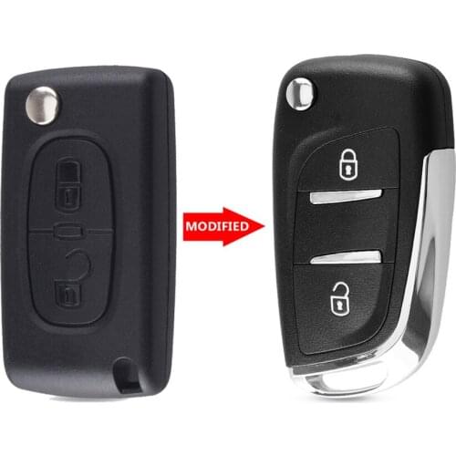 2/3 Button Modified Remote Car Key Shell Case For Peugeot 307 408 308 4007 3008 For Citroen C2 C3 C4 C5 C6 Picasso CE0536