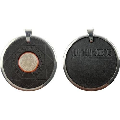 Chi Pendant Bio Scalar Quantum Energy Pendant Health Care Lava Stone Necklace with Negative Ions for EMF Protection