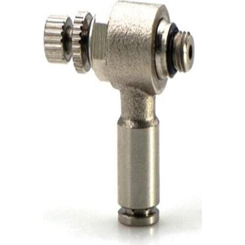 All-copper nickel-plated cylinder speed control joint SL8-02 high temperature resistant high pressure metal throttle valve