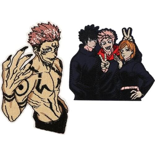 DB491 Homegaga Cartoon Embroidered Iron On Patch For Clothes Anime Boy DIY Cute Sew On Patch Children Clothing Appliques