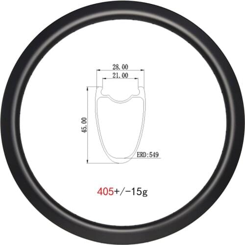 405g ULTRA LIGHT 700C All Road Gravel 45mm Carbon Rim Disc Tubeless 28mm wide CX 622 carbon wheel UD 3K 12K 20H 21H 24H 28H 32H