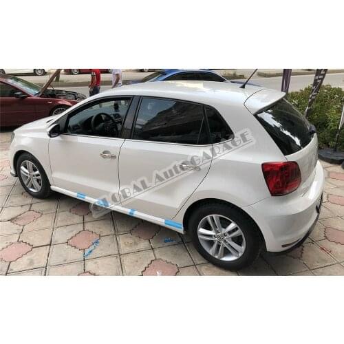 For Vw Volkswagen Polo 2009-2021 Chrome Buttom Window Moulding Window Frame Framework Accessory Diffüser Spilitter Car-styling