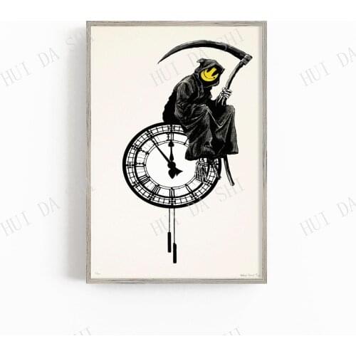 Grin Reaper - Banksy Art Print, Banksy Art Poster, Banksy wall art, Digital Art Print, Art Print, Contemporary Art Poster