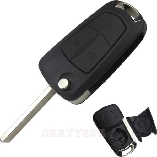 Flip Key Shell Fit For Opel Astra H Corsa D j insignia g vectra c mokka zafira 2 Buttons Folding Remote Key Case Fob auto blanks